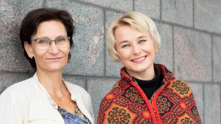 Elisa Valtanen ja Pauliina Mattila-Holappa Työterveyslaitoksesta