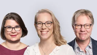 Liisa Puskala, Anniina Virtanen ja Jari Hakanen