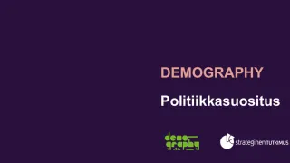 LIFECON DEMOGRAPHY Politiikkasuositus