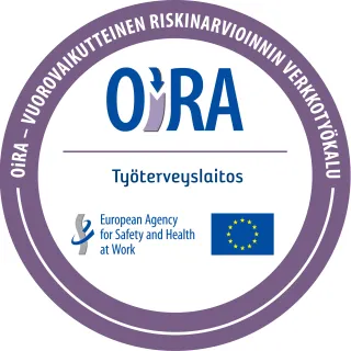 OiRA-riskinarviointityökalun logo. 