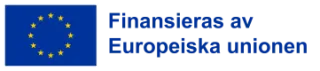 Finansieras av Europeiska unionen logo.