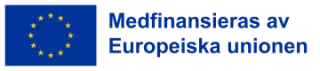 Medfinansieras av Europeiska unionen logo.