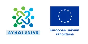 Synclusive-hankkeen ja EU:n logot. 