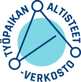 Työpaikan altisteet -verkoston tunnus. 