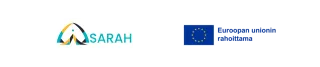 SARAH-hankkeen logo sekä Euroopan unionin rahoittama -logo. 