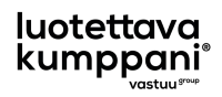 Luotettava kumppani -logo