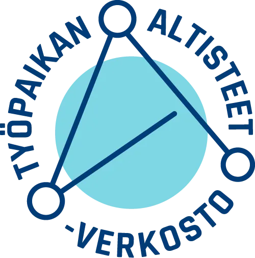 Työpaikan altisteet -verkoston tunnus. 